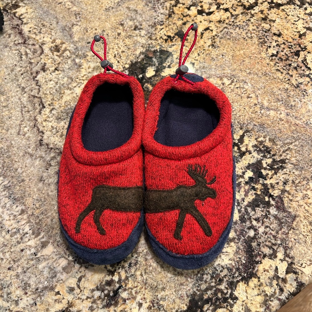 Red Moose Slippers